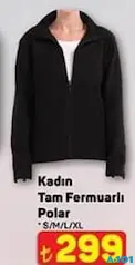 KADIN TAM FERMUARLI POLAR fiyat ve kampanya bilgisi